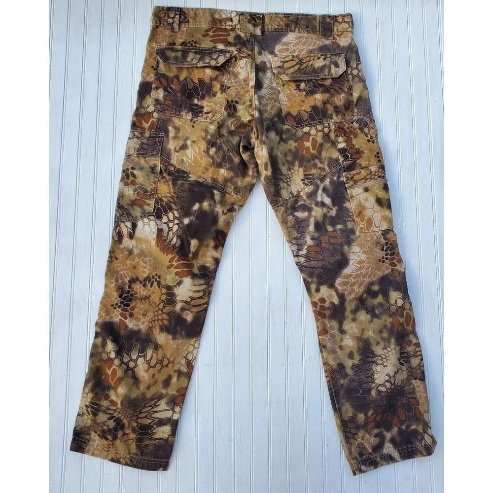 Kryptek Highlander Camo Double Knee Hunting Pants Mens Size XL‎ (Measures 40x32)